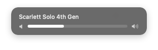 Volume HUD overlay